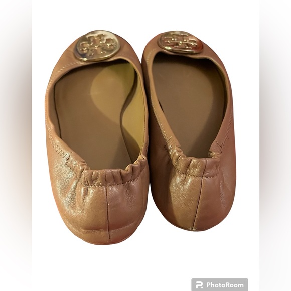 TORY BURCH brand MINI TRAVEL BALLET 🩰 SLIPPERS. Size 7. Very gently worn. - Picture 4 of 7